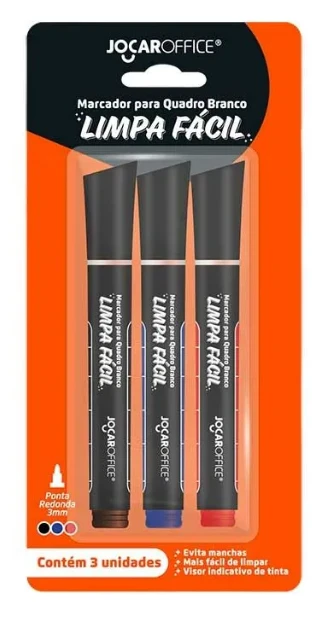 Kit Marcador de Quadro Branco Jocar Office