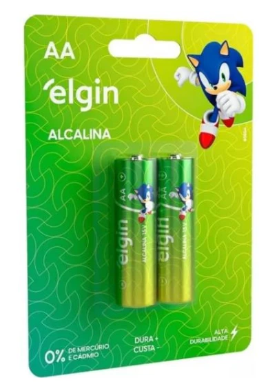 Pilha AA Alcalina Elgin