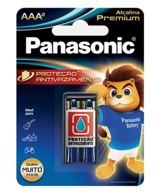 Pilha AAA² Panasonic Alcalina