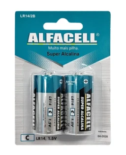 Pilha LR14 Alfacell Super Alcalina